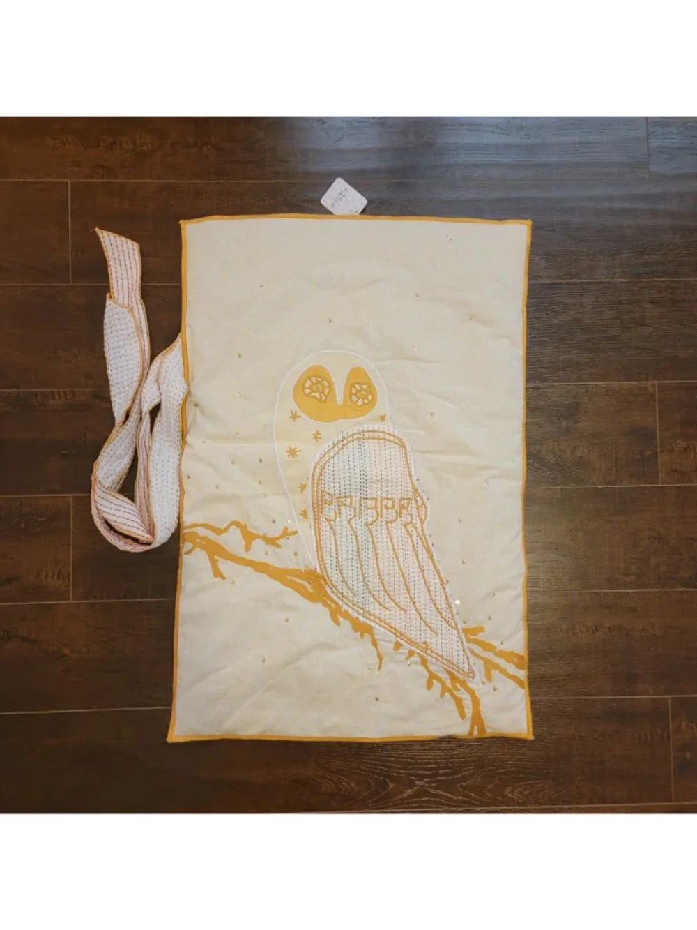 Free People One Perfect Present Gift Bag Sack Embellished Owl Whimsical Enchant
